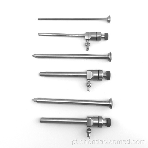 Trocar de aço inoxidável de instrumentos cirúrgicos